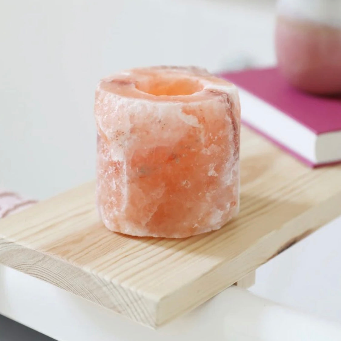 Himalayan Rock Salt Tealight Candle Holder