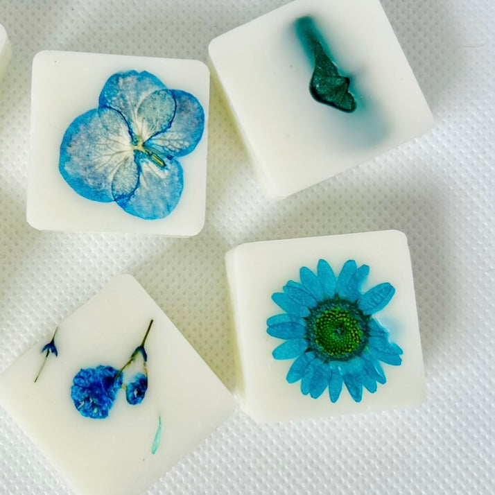 Event Favours - white laser cut box Including 4 Botanical Wax Melts Of Your Choice