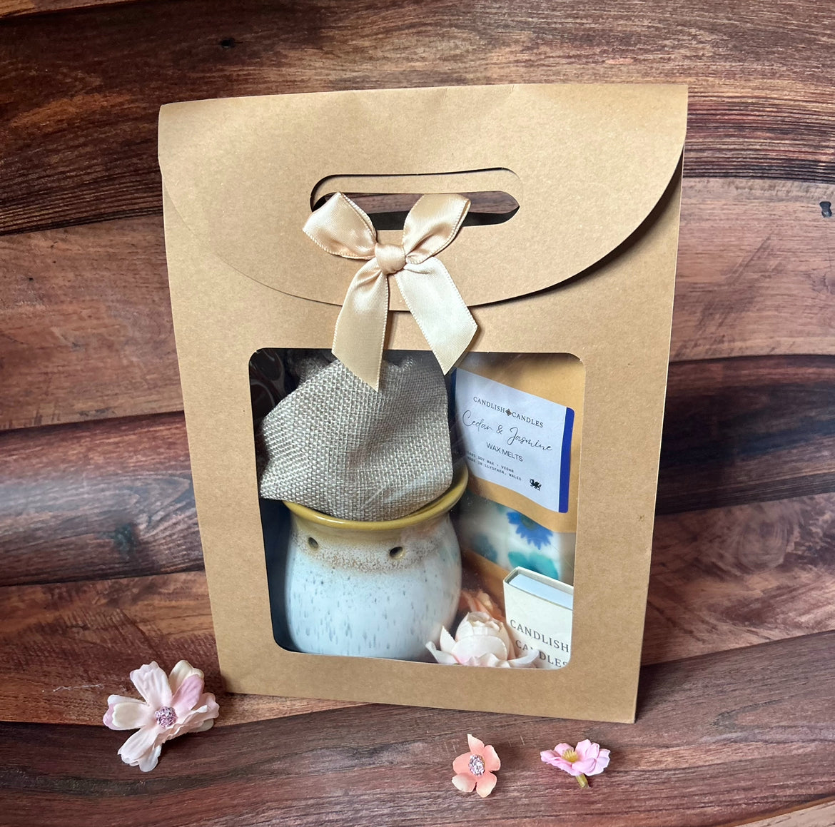 Luxury Botanical Wax Melt And Burner Gift Set