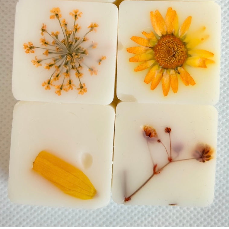 Event Favours - white laser cut box Including 4 Botanical Wax Melts Of Your Choice