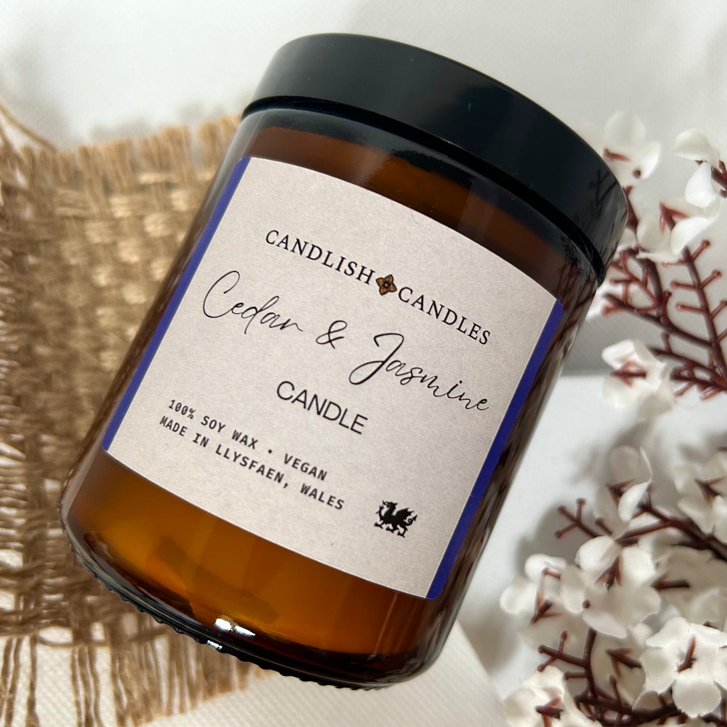 8oz Candle - Cedar & Jasmine