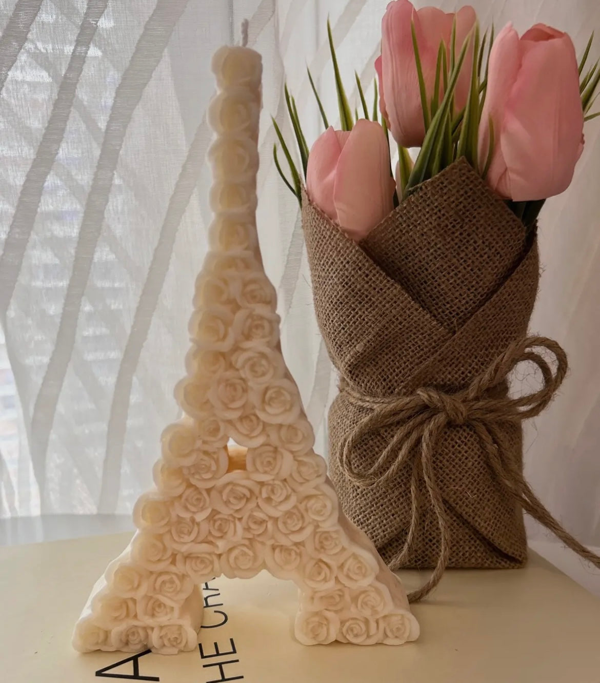 Eiffel Tower Pillar Candle