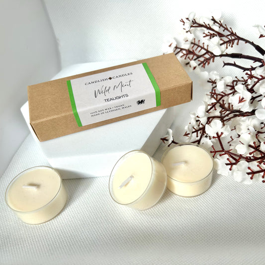 Wild Mint Scented Tealights 3-Pack