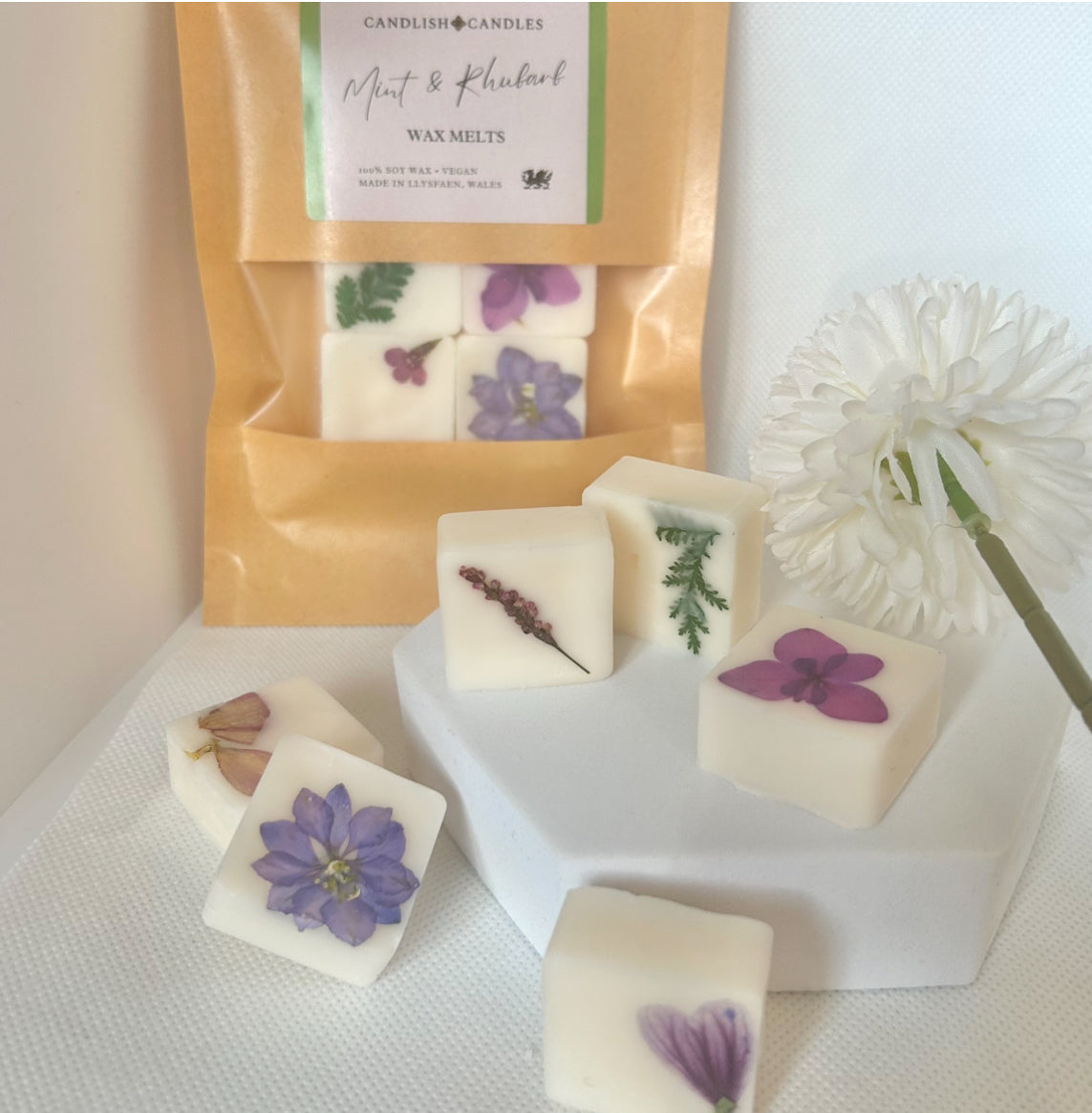 Mint And Rhubarb Luxury Botanical Wax Melts - Discontinued