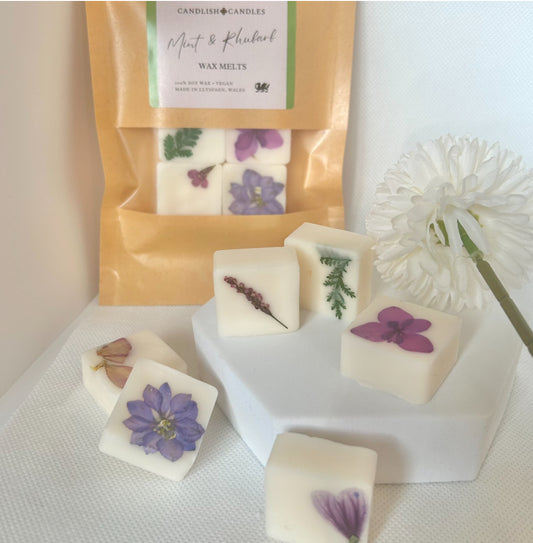 Mint And Rhubarb Luxury Botanical Wax Melts - Discontinued