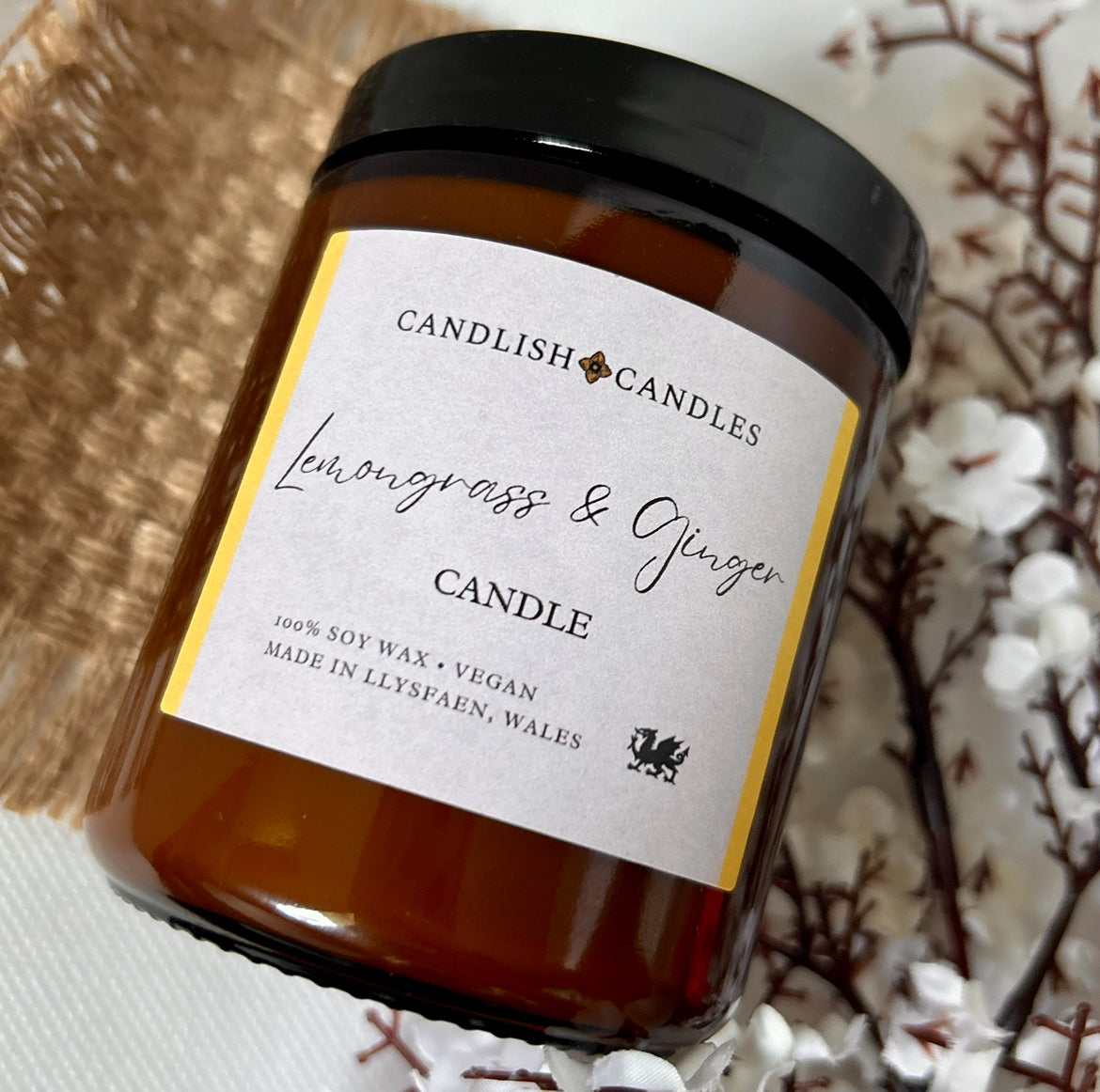 8oz Candle - Lemongrass & Ginger